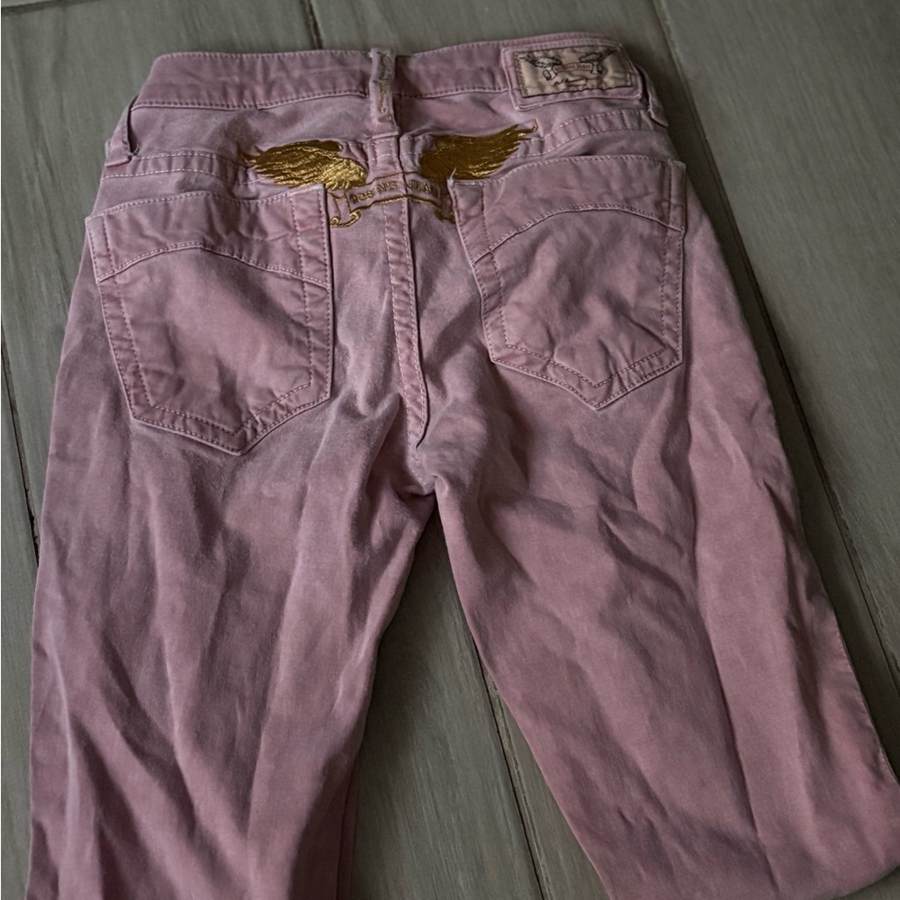 Robin's Jean Pink and Gold Relaxed Denim